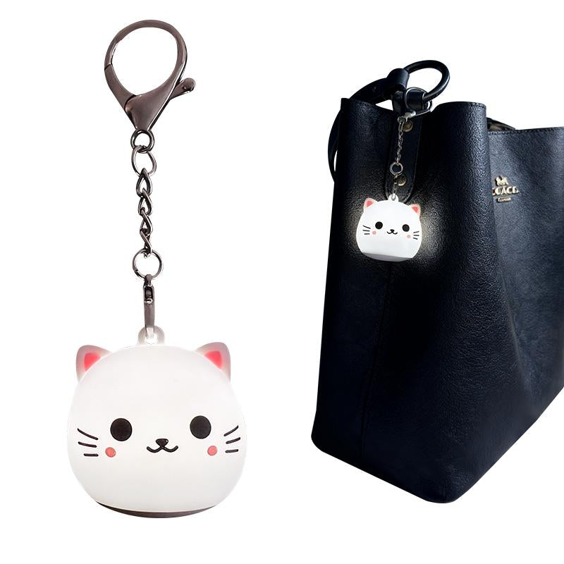 Rechargeable Exquisite and Compact Cute Pet Backpack Tote Bag Backpack Luminous Pendant, Camping Tent with Sleep Hanging Lamp Holiday Gift Kitten Silicone Decompression Pat Small Night Light