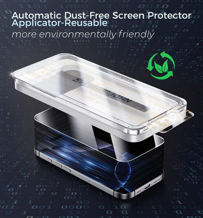 3Rd Gen Upgraded for Iphone 16 Pro Screen Protector 6.3 Inch, HD Clear, Shatterproof Tempered Film, Auto Dust-Elimination, Bubble Free, Easy Installation, 2 Pack