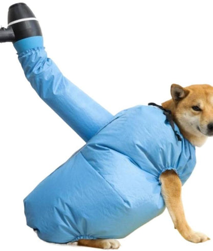 Pet Coat Quick Drying Bag for Small Pets Portable Hands-Free Grooming Solution Absorb Moisture Dry Fast Low Noise Puff Fluff Ideal for Baths