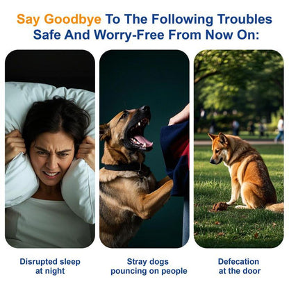 【Fast Shipping】Professional Sonic Emitters Dog Training Tool Dog Bark Deterrent Device with LED Flashlight, 30Ft Range anti Bark Barking Dog Silencer,Rechargeable Portable Dog Barking Stopper